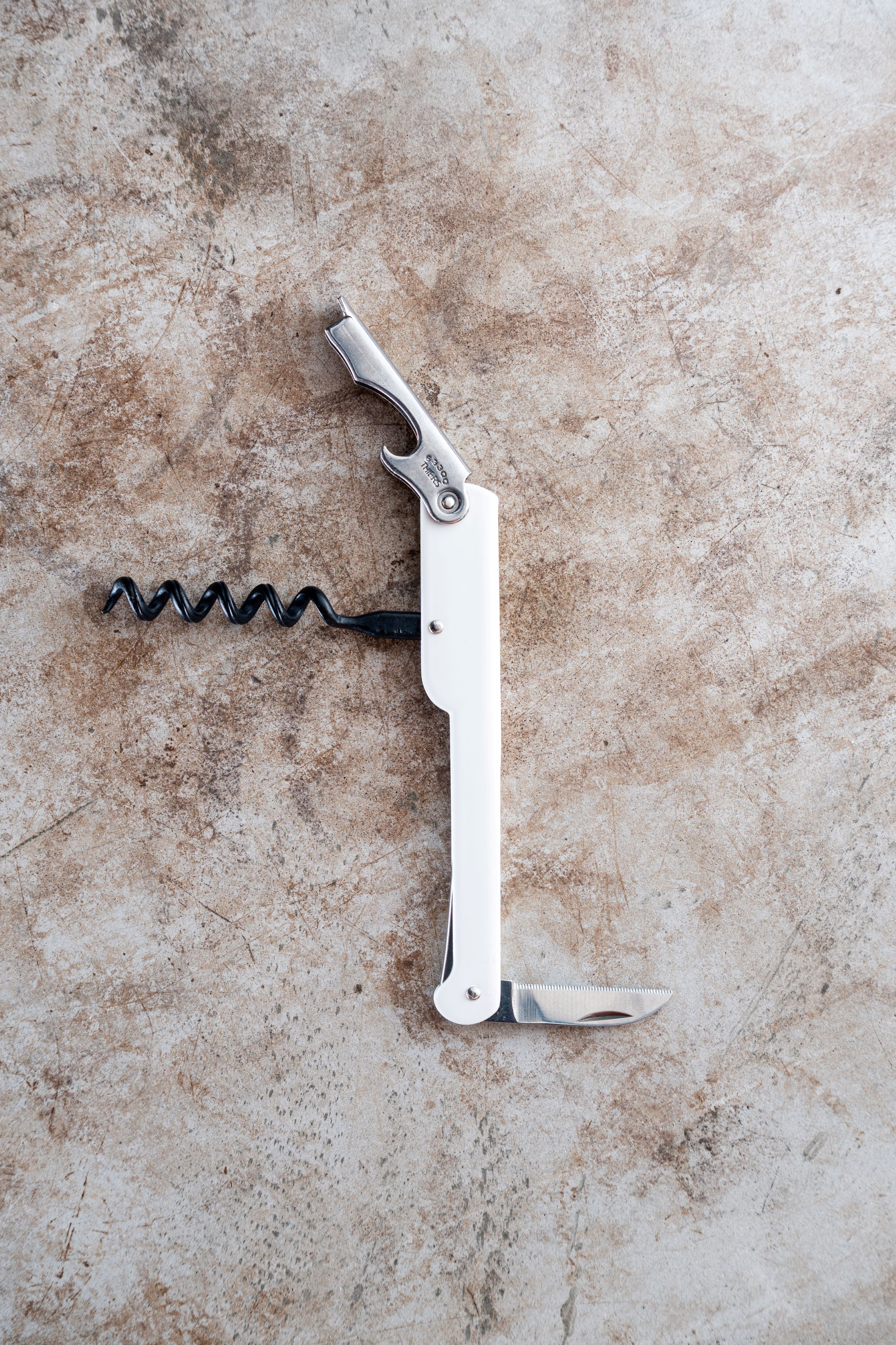 Cartailler-Deluc Sommelier Corkscrew - White Stainless