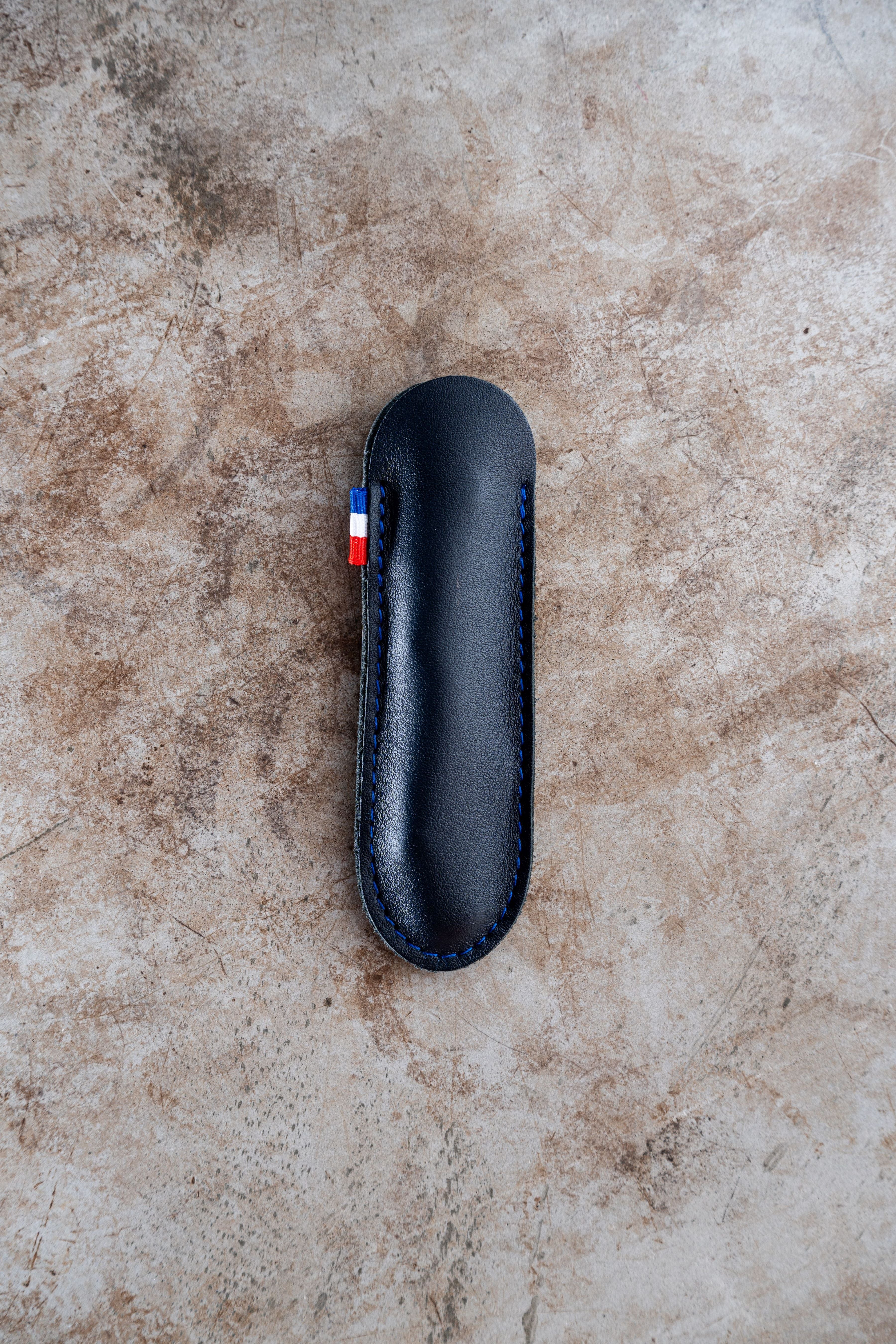 Cartailler-Deluc - Navy Blue Leather Case