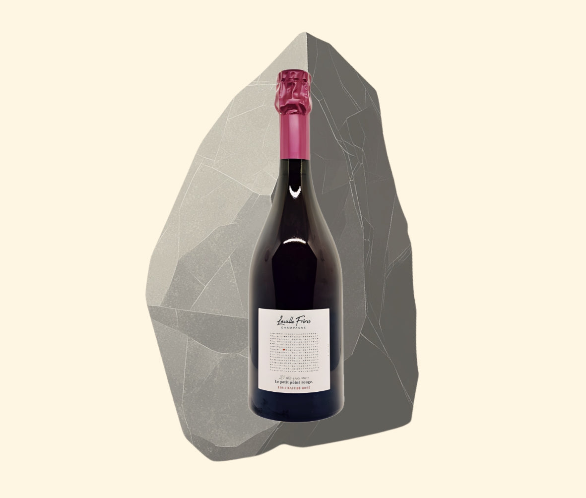 Champagne Laculle Frères, Petit Point Rouge Pinot Noir Rosé, Brut Nature (2020, disg 10/23)