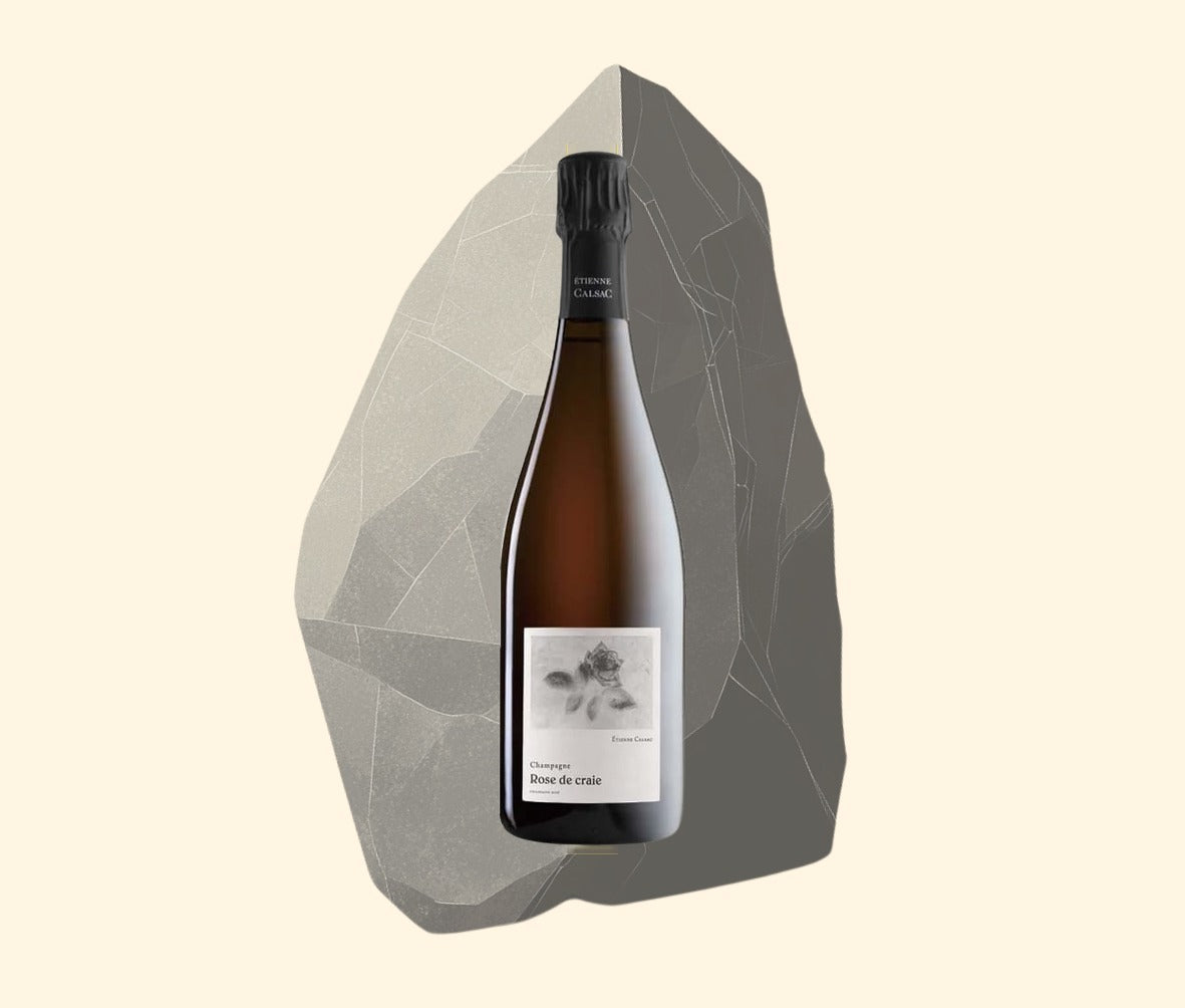 NV Champagne Etienne Calsac, Rosé de Craie, Extra Brut (2021, disg 01/24)