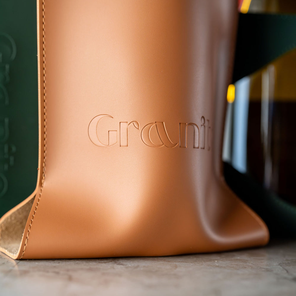 
                      
                        Leather Wine Bag - Cognac & Forest Green
                      
                    